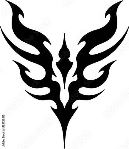 Tribal Skull and Abstract Tattoo Designs