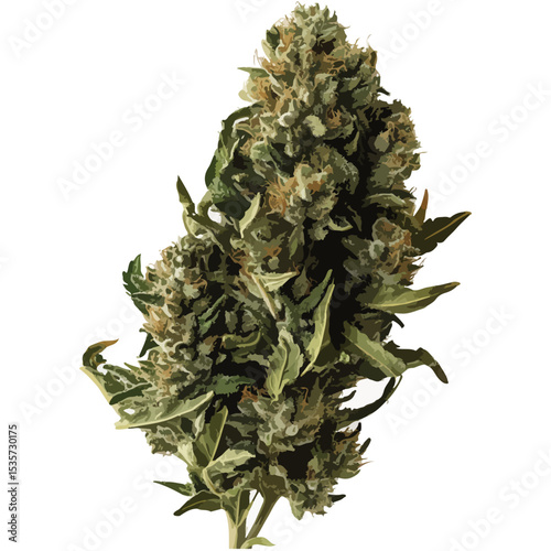 Vector Cannabis Marijuana Dispensary Bud Nug, Cannabis nug