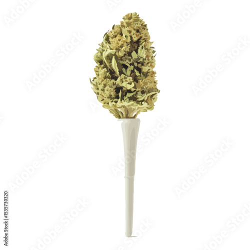 Vector Cannabis Marijuana Dispensary Bud Nug, Cannabis nug