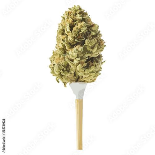 Vector Cannabis Marijuana Dispensary Bud Nug, Cannabis nug