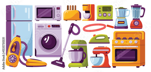 Collection of Modern Kitchen and Home Appliances