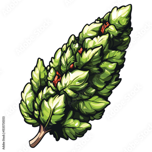 Vector Cannabis Marijuana Dispensary Bud Nug