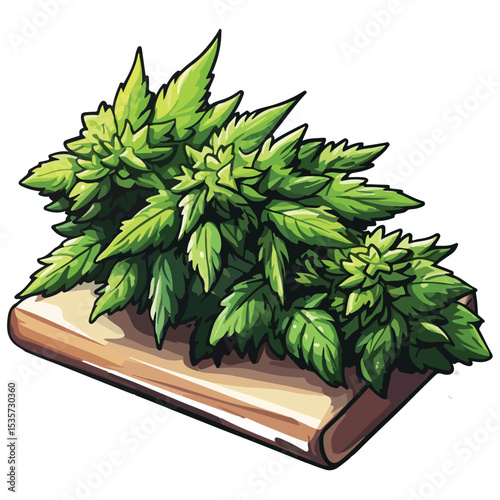 Vector Cannabis Marijuana Dispensary Bud Nug, Cannabis nug