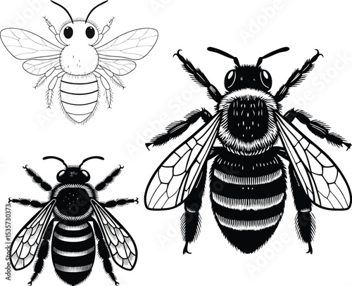 set of bees