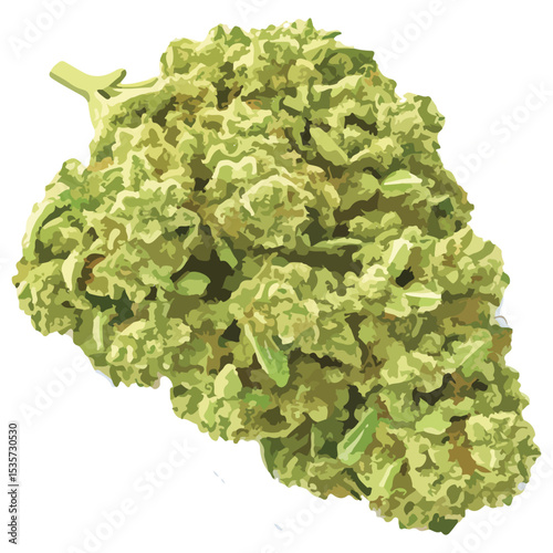 Vector Cannabis Marijuana Dispensary Bud Nug, Cannabis nug