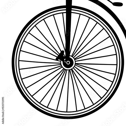 Bicycle Wheel Vector Illustration Bike Cycle Icon Design