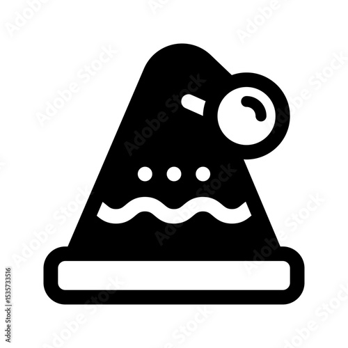 Sleep Hat Glyph Icon. Single icon, glyph vector icon