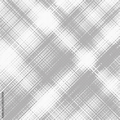 Grunge halftone gradient texture. Faded grit noise background. Sandy gritty wallpaper. Retro pixelated backdrop. Black and white anime or manga comic overlay. Vector graphic design textured halftone