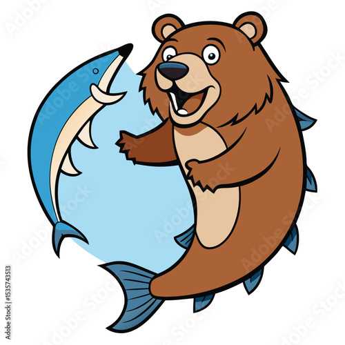 Grizzly bear catches jumping salmon mid air powerful predator river