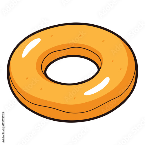 A single, perfectly sliced onion ring, thin and translucent, ready for cooking, adding fresh, pungent flavor to various dishes.