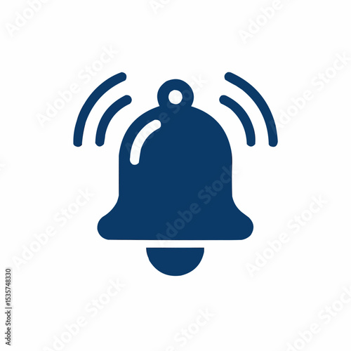 Bell alarm icon. Solid icon that can be applied anywhere, simple, pixel perfect and modern style 


