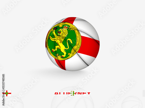 Alderney Basketball Concept with National Flag Design.