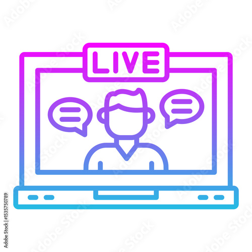 Live streaming Icon