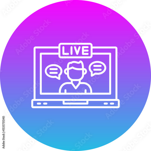 Live streaming Icon