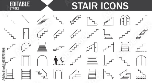Creative Stair Symbols for Modern Building Designs