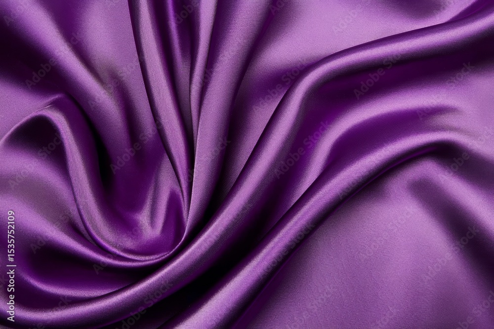 Fototapeta premium Purple Satin Drape Texture Luxurious Fabric Background, satin, textile