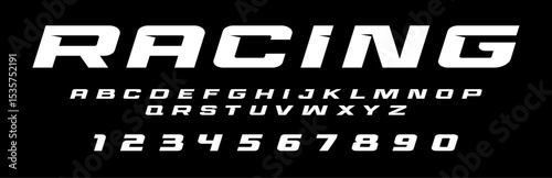 Racing lettering vector graphic apparel clothing prints eps svg png. Typography Fonts graphics designs posters stickers. Download it Now in high resolution format and print it in any size	
