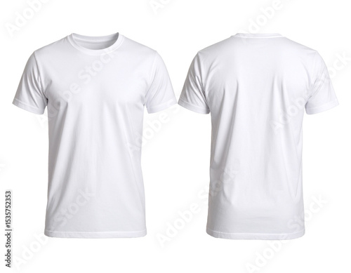 Weißes Tshirt isoliert auf weißen Hintergrun