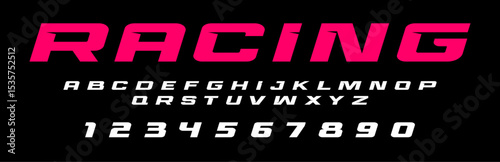 Racing lettering vector graphic apparel clothing prints eps svg png. Typography Fonts graphics designs posters stickers. Download it Now in high resolution format and print it in any size	

