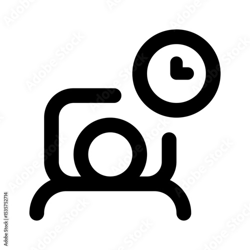 Insomnia Simple Line Icon. Single icon, line vector icon