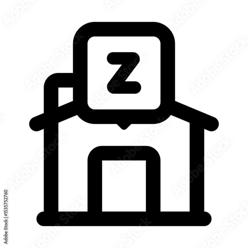 Sleep Simple Line Icon. Single icon, line vector icon