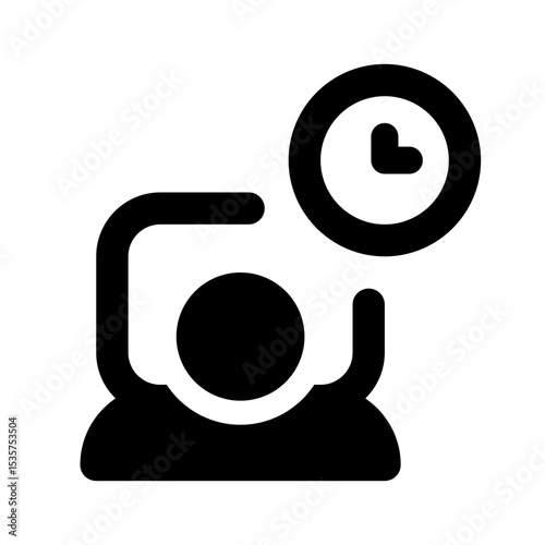 Insomnia Simple Glyph Icon. Single icon, glyph vector icon