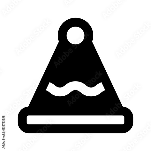 Sleep Hat Simple Glyph Icon. Single icon, glyph vector icon