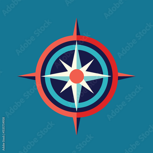 compass pattern design vector art