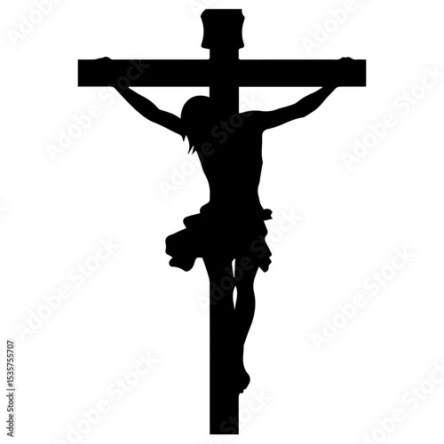 Christian cross - symbol of Christianity flat icon for apps and websites