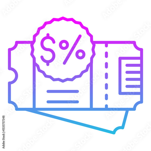 Discount ticket Icon