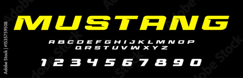 Mustang GT lettering vector graphic apparel clothing prints eps svg png. Typography Fonts graphics designs posters stickers. Download it Now in high resolution format and print it in any size