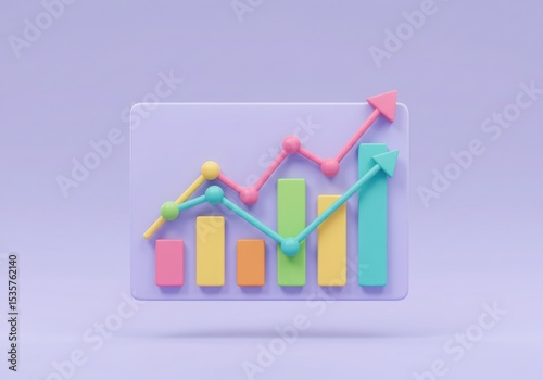 Free Download Colorful business chart showing growth and success - GFXLoad