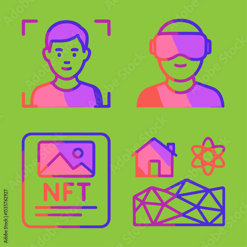 Metaverse Vector Icons