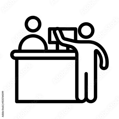 CheckoutCounter line icon