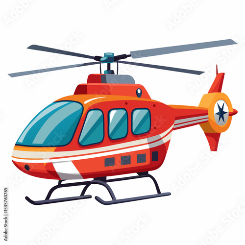 helicopter isolated on white