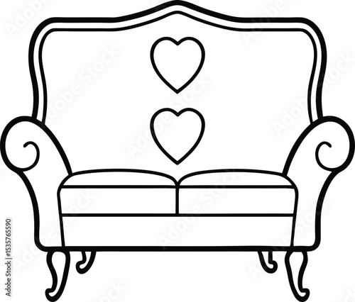 armchair isolated on white background