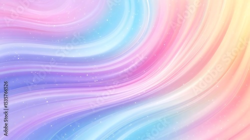 Pastel Rainbow Swirl Dreamy Abstract Background Texture