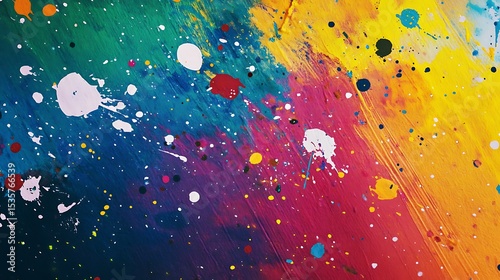 Vibrant Spectrum A Colorful Abstract Painting