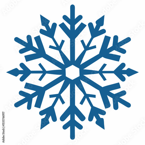 snow flacks silhouette vector