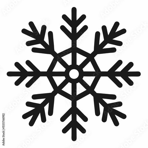 snow flacks silhouette vector