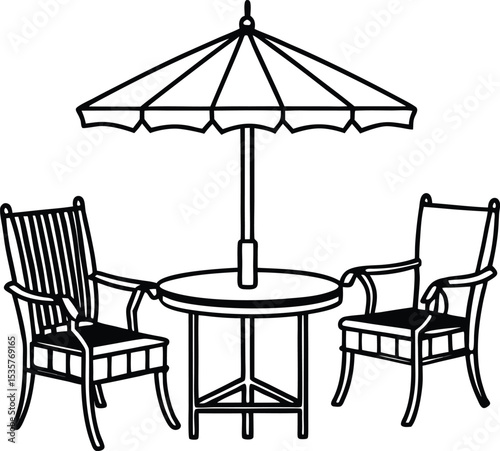 table and chairs on a beach
