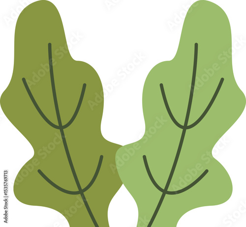 Diverse Green Foliage Elements