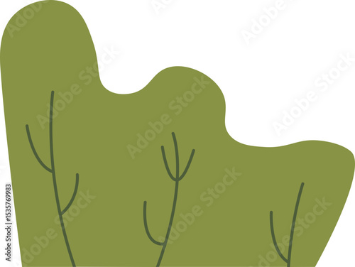 Diverse Green Foliage Elements