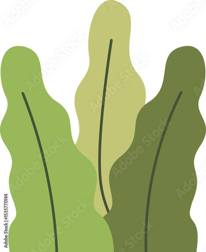 Diverse Green Foliage Elements