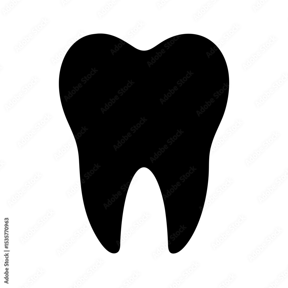 Tooth Icon – Dental, Oral Care, Tooth Silhouette Symbol Tooth Icon – Dental, Oral Care, Tooth Silhouette Symbol