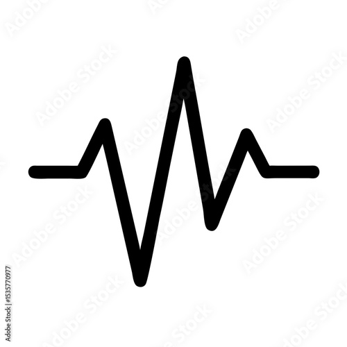 Heartbeat icon – pulse, ECG, vital sign, health, cardiogram, medical, monitor, heartbeat line, life, rhythm, diagnostics, emergency, care, hospital, electrocardiogram, frequency