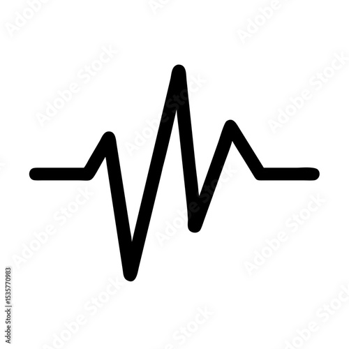 Heartbeat icon – pulse, ECG, vital sign, health, cardiogram, medical, monitor, heartbeat line, life, rhythm, diagnostics, emergency, care, hospital, electrocardiogram, frequency