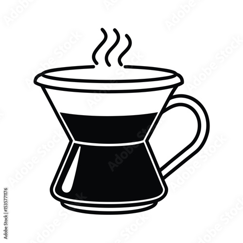 Brass Cup Serving Filter Coffee Tradition