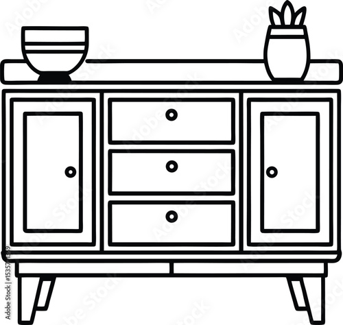 set of kitchen furniture
