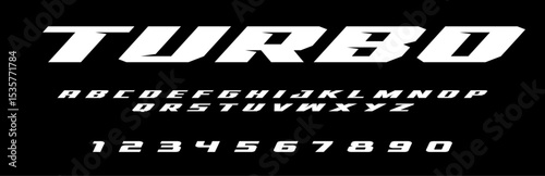 Turbo lettering font Vector silver effect graphic design. Apparel clothing prints eps svg png. Motorsport designs posters stickers. Download it Now in high resolution format and print it in any size